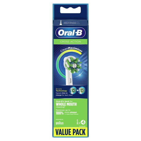 Oral B Gumcare Floss Action Electric Toothbrush 4`s